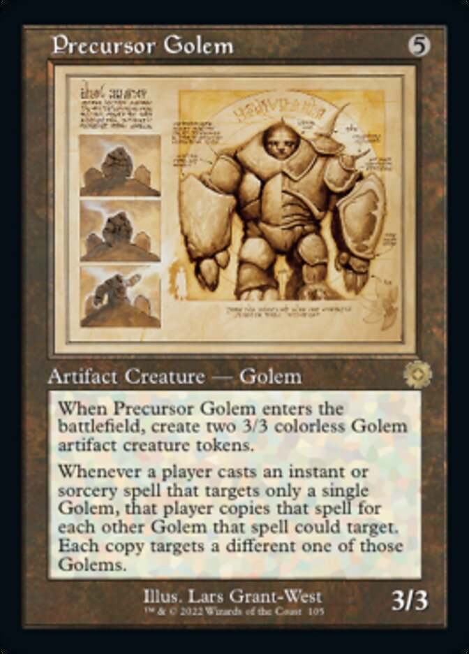 Precursor Golem (Retro Schematic) [The Brothers' War Retro Artifacts] | Exor Games Dartmouth