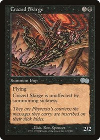 Crazed Skirge [Urza's Saga] | Exor Games Dartmouth