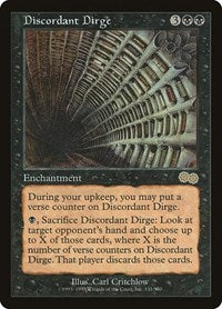 Discordant Dirge [Urza's Saga] | Exor Games Dartmouth