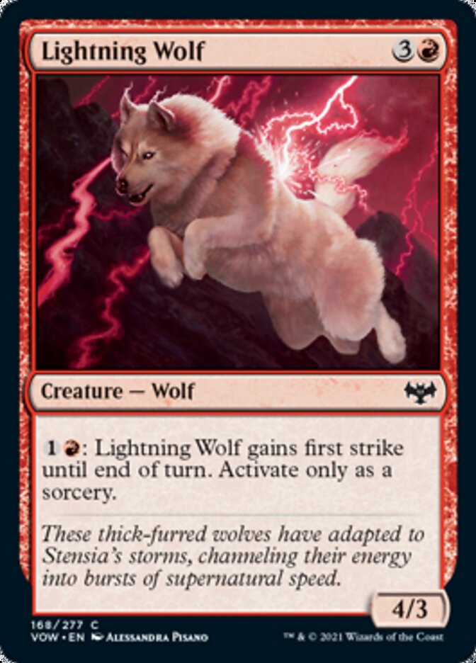 Lightning Wolf [Innistrad: Crimson Vow] | Exor Games Dartmouth