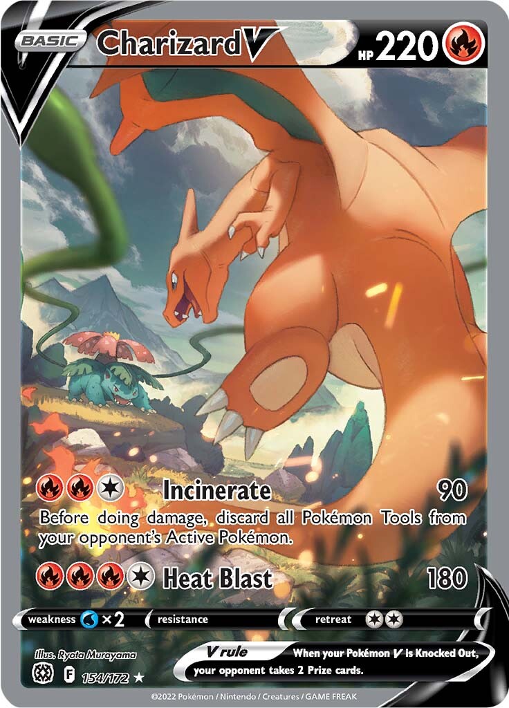 Charizard V (154/172) [Sword & Shield: Brilliant Stars] | Exor Games Dartmouth