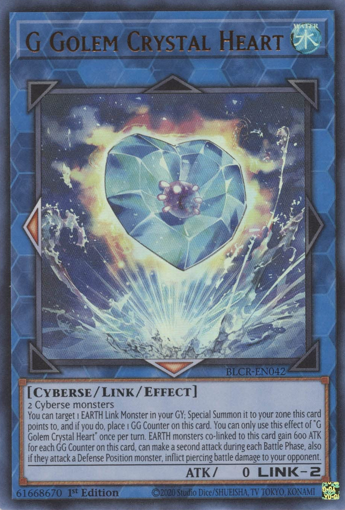 G Golem Crystal Heart [BLCR-EN042] Ultra Rare | Exor Games Dartmouth