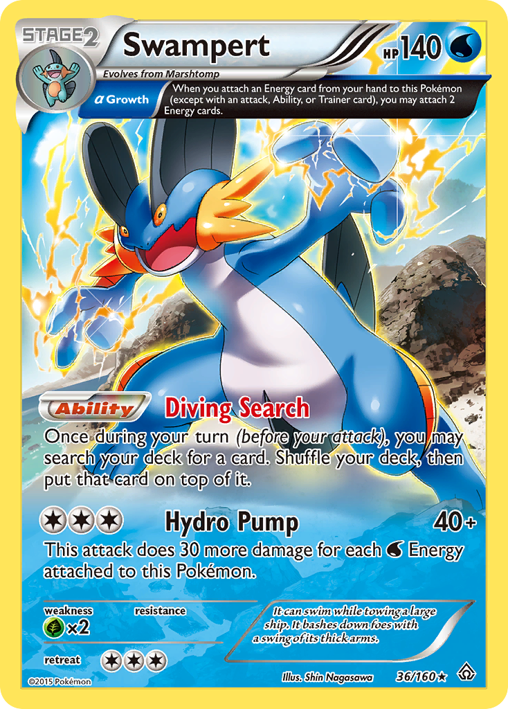 Swampert (36/160) [XY: Primal Clash] | Exor Games Dartmouth