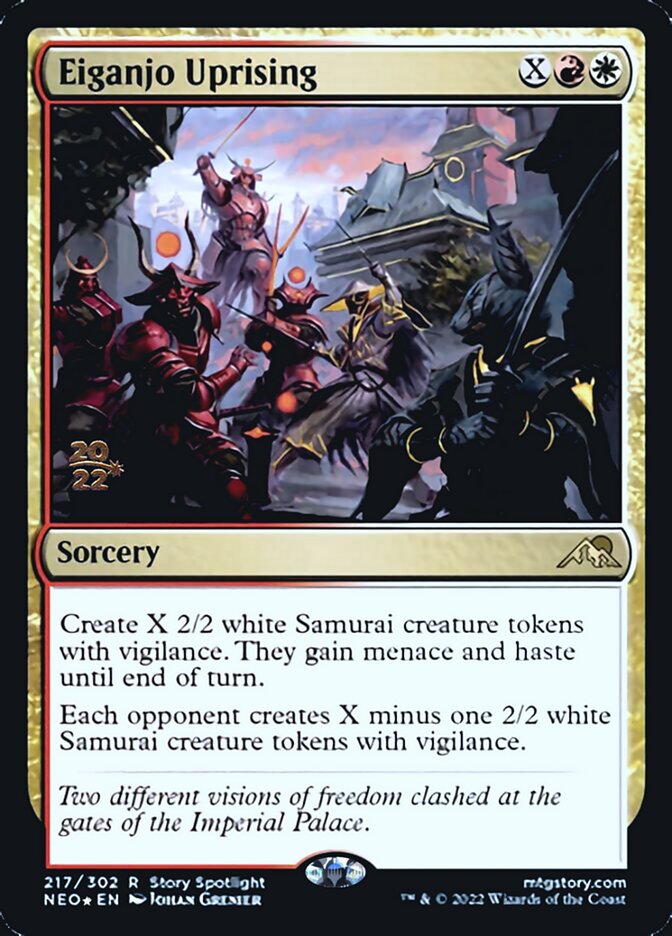 Eiganjo Uprising [Kamigawa: Neon Dynasty Prerelease Promos] | Exor Games Dartmouth