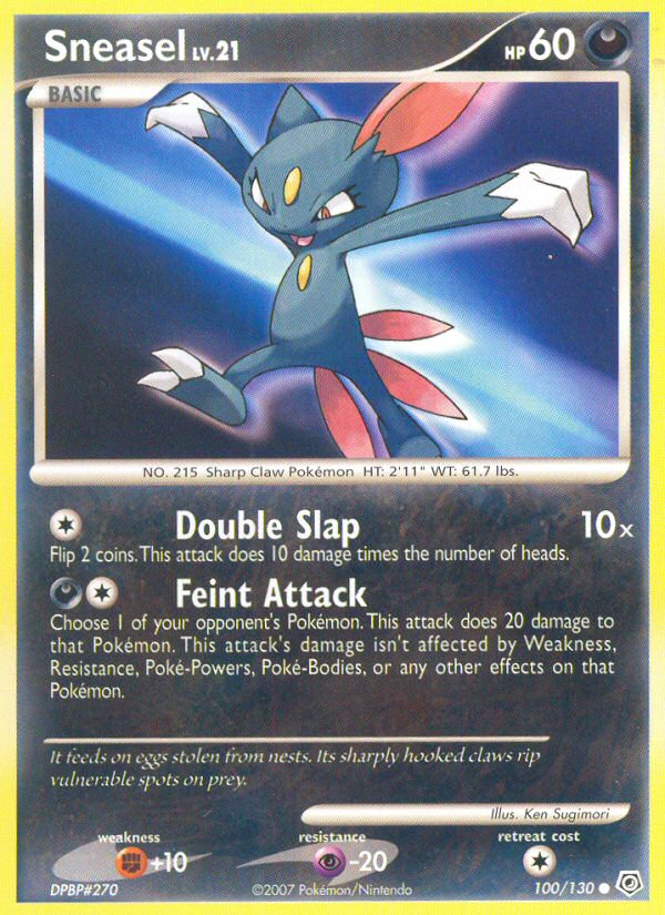 Sneasel (100/130) [Diamond & Pearl: Base Set] | Exor Games Dartmouth