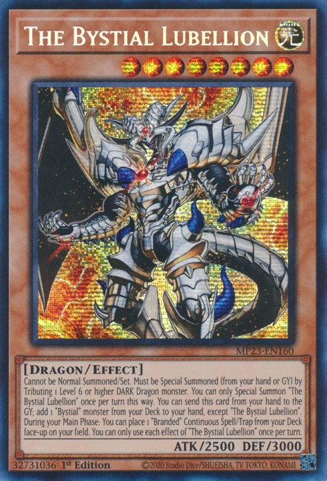 The Bystial Lubellion [MP23-EN160] Prismatic Secret Rare | Exor Games Dartmouth