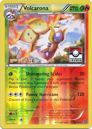 Volcarona (15/114) (League Promo 3rd Place) [XY: Steam Siege] | Exor Games Dartmouth