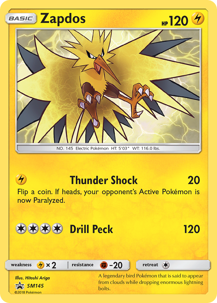 Zapdos (SM145) [Sun & Moon: Black Star Promos] | Exor Games Dartmouth