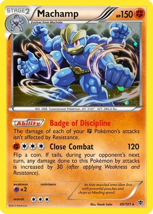 Machamp (49/101) (Cosmos Holo) [Black & White: Plasma Blast] | Exor Games Dartmouth