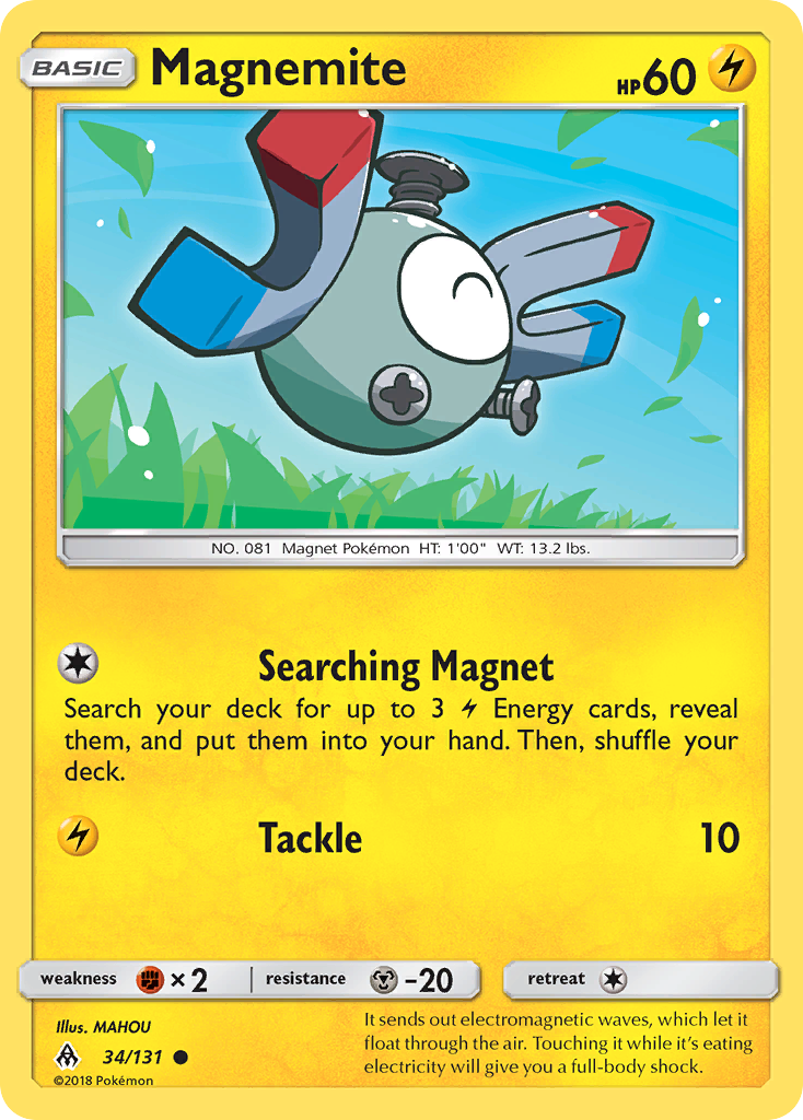 Magnemite (34/131) [Sun & Moon: Forbidden Light] | Exor Games Dartmouth