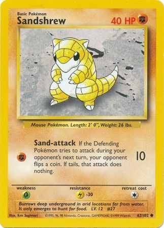 Sandshrew (62/102) [Base Set Unlimited] | Exor Games Dartmouth