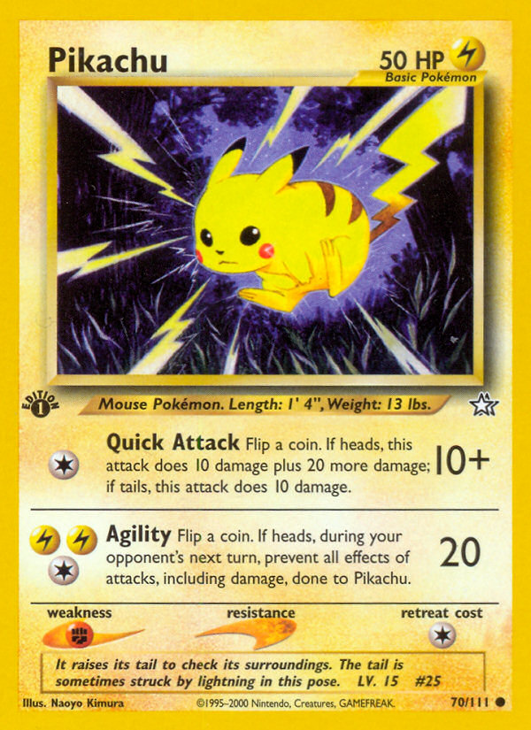 Pikachu (70/111) [Neo Genesis 1st Edition] | Exor Games Dartmouth