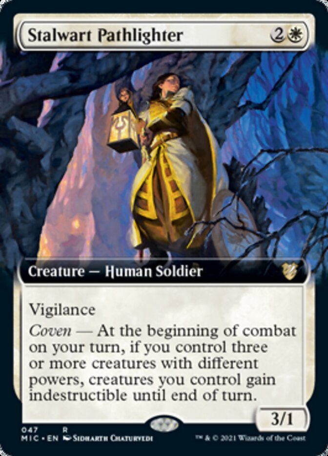 Stalwart Pathlighter (Extended) [Innistrad: Midnight Hunt Commander] | Exor Games Dartmouth