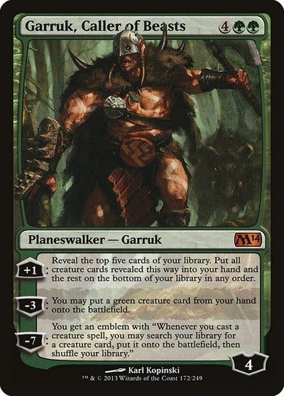 Garruk, Caller of Beasts [Magic 2014] | Exor Games Dartmouth