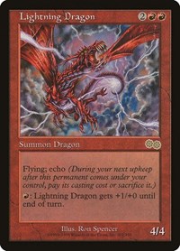 Lightning Dragon [Urza's Saga] | Exor Games Dartmouth