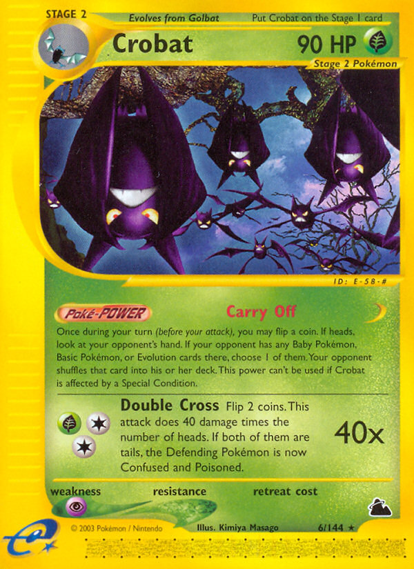 Crobat (6/144) [Skyridge] | Exor Games Dartmouth