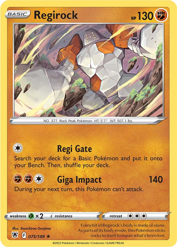 Regirock (075/189) [Sword & Shield: Astral Radiance] | Exor Games Dartmouth