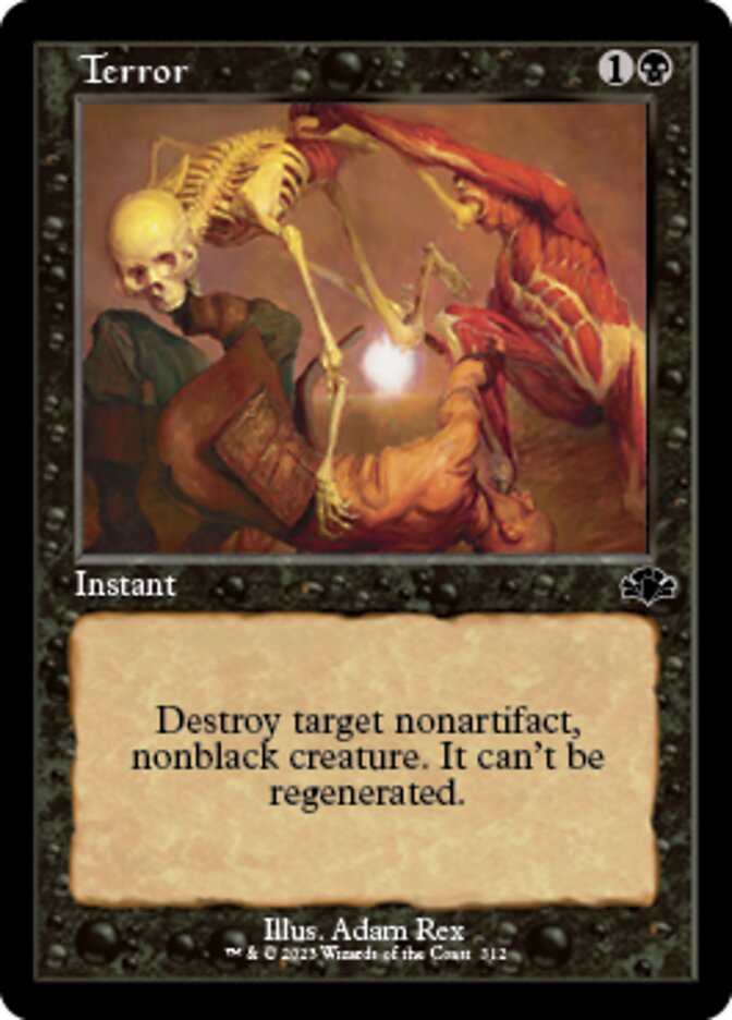 Terror (Retro) [Dominaria Remastered] | Exor Games Dartmouth