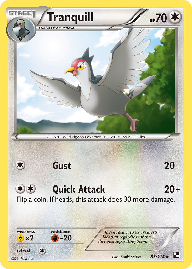 Tranquill (85/114) [Black & White: Base Set] | Exor Games Dartmouth