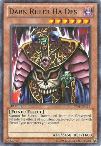 Dark Ruler Ha Des [BP01-EN122] Starfoil Rare | Exor Games Dartmouth