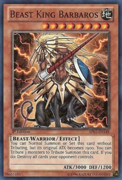 Beast King Barbaros [BP01-EN148] Starfoil Rare | Exor Games Dartmouth