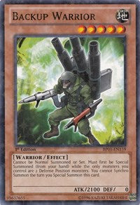 Backup Warrior [BP01-EN159] Starfoil Rare | Exor Games Dartmouth