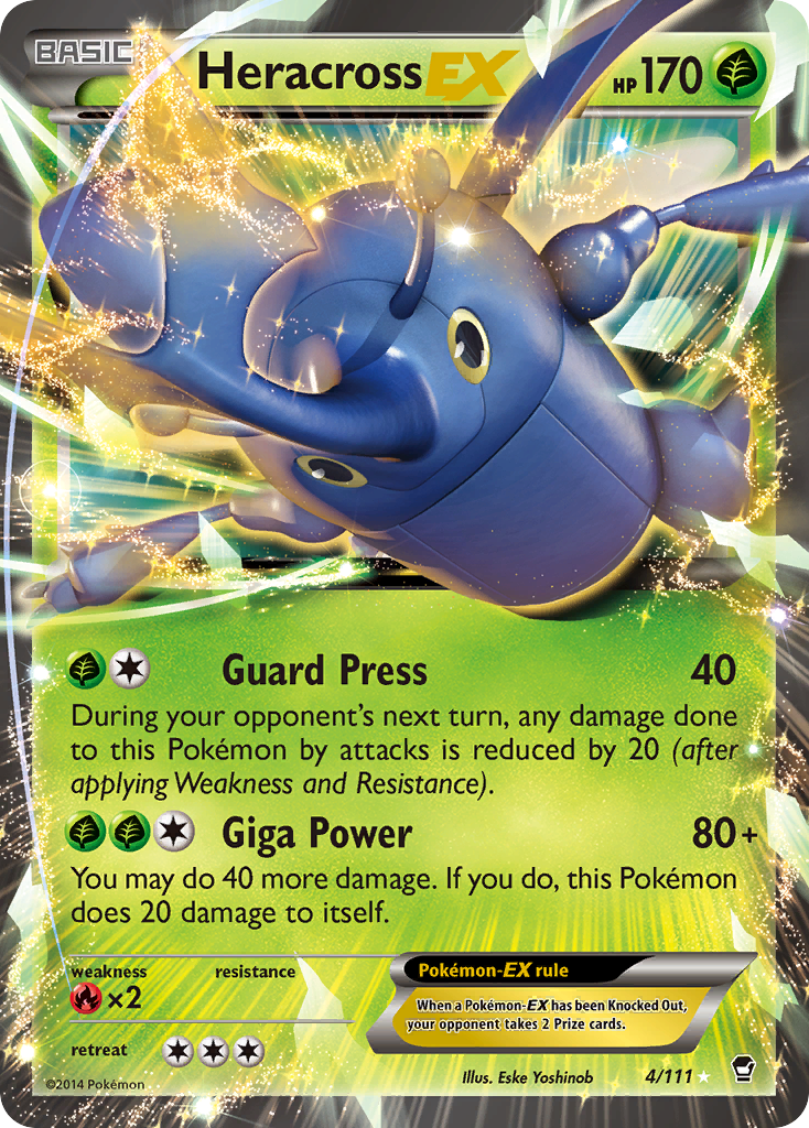 Heracross EX (4/111) [XY: Furious Fists] | Exor Games Dartmouth