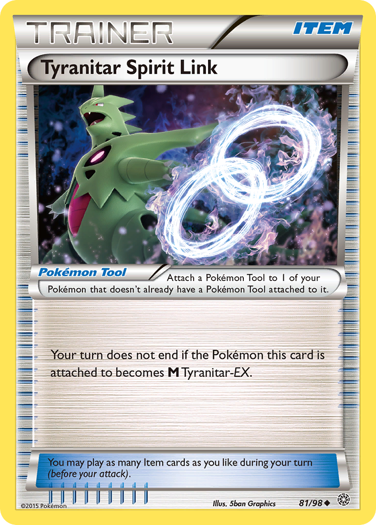 Tyranitar Spirit Link (81/98) [XY: Ancient Origins] | Exor Games Dartmouth