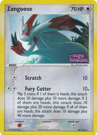 Zangoose (34/110) (Stamped) [EX: Holon Phantoms] | Exor Games Dartmouth