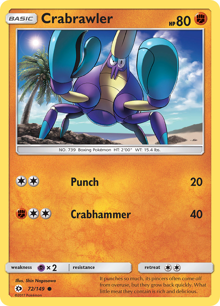 Crabrawler (72/149) [Sun & Moon: Base Set] | Exor Games Dartmouth