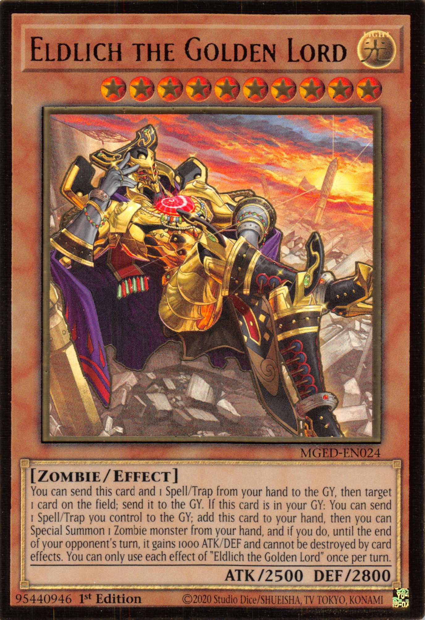 Eldlich the Golden Lord (Alternate Art) [MGED-EN024] Gold Rare | Exor Games Dartmouth