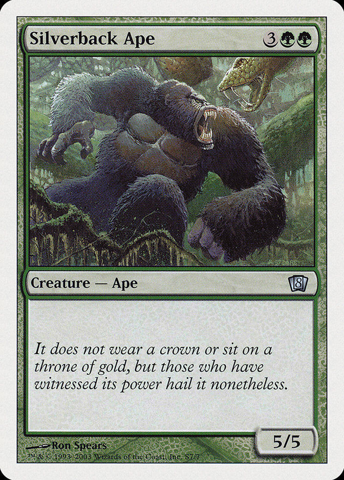 Silverback Ape [Eighth Edition] | Exor Games Dartmouth