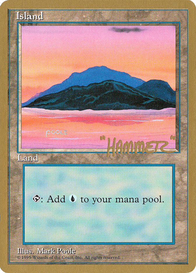 Island (shr369) (Shawn "Hammer" Regnier) [Pro Tour Collector Set] | Exor Games Dartmouth