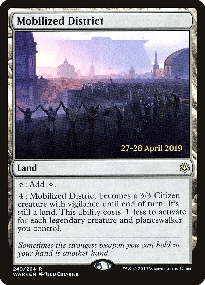 Mobilized District  [War of the Spark Prerelease Promos] | Exor Games Dartmouth