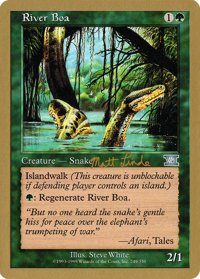 River Boa (Matt Linde) [World Championship Decks 1999] | Exor Games Dartmouth