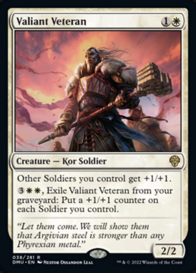 Valiant Veteran [Dominaria United] | Exor Games Dartmouth