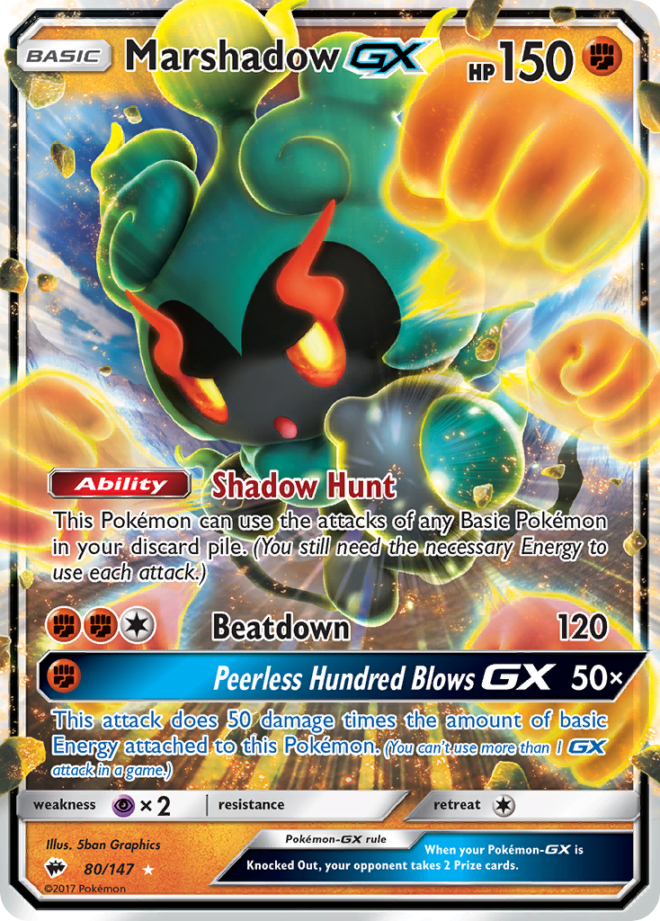 Marshadow GX (80/147) [Sun & Moon: Burning Shadows] | Exor Games Dartmouth