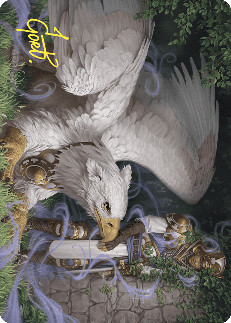 Dutiful Griffin Art Card (Gold-Stamped Signature) [Wilds of Eldraine Art Series] | Exor Games Dartmouth