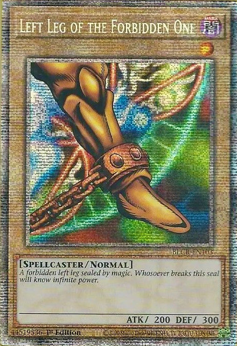 Left Leg of the Forbidden One [BLCR-EN103] Starlight Rare | Exor Games Dartmouth