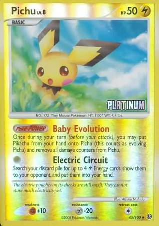 Pichu (45/100) [Burger King Promos: 2009 Collection] | Exor Games Dartmouth