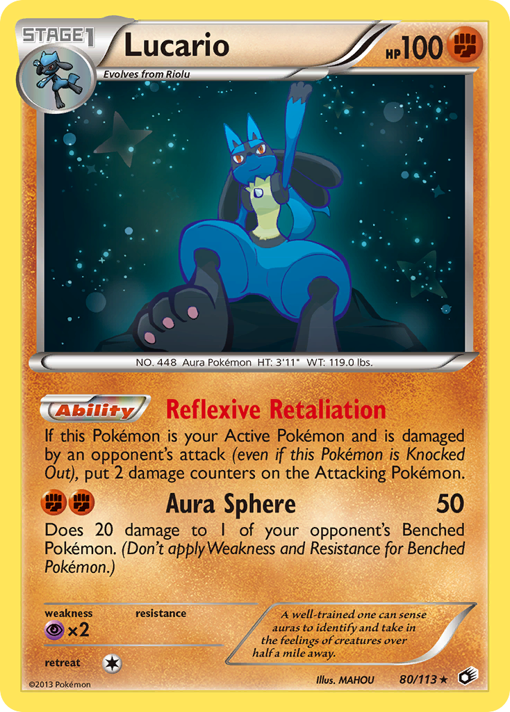 Lucario (80/113) [Black & White: Legendary Treasures] | Exor Games Dartmouth