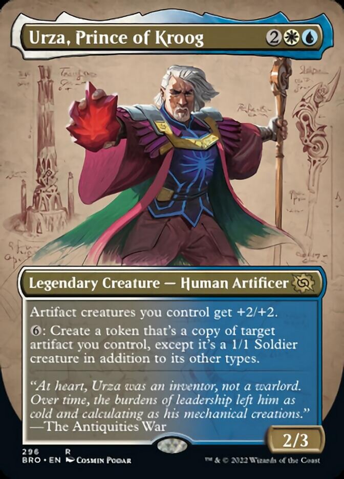 Urza, Prince of Kroog (Borderless Alternate Art) [The Brothers' War] | Exor Games Dartmouth