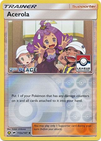 Acerola (112a/147) (League Promo 2nd Place) [Sun & Moon: Burning Shadows] | Exor Games Dartmouth