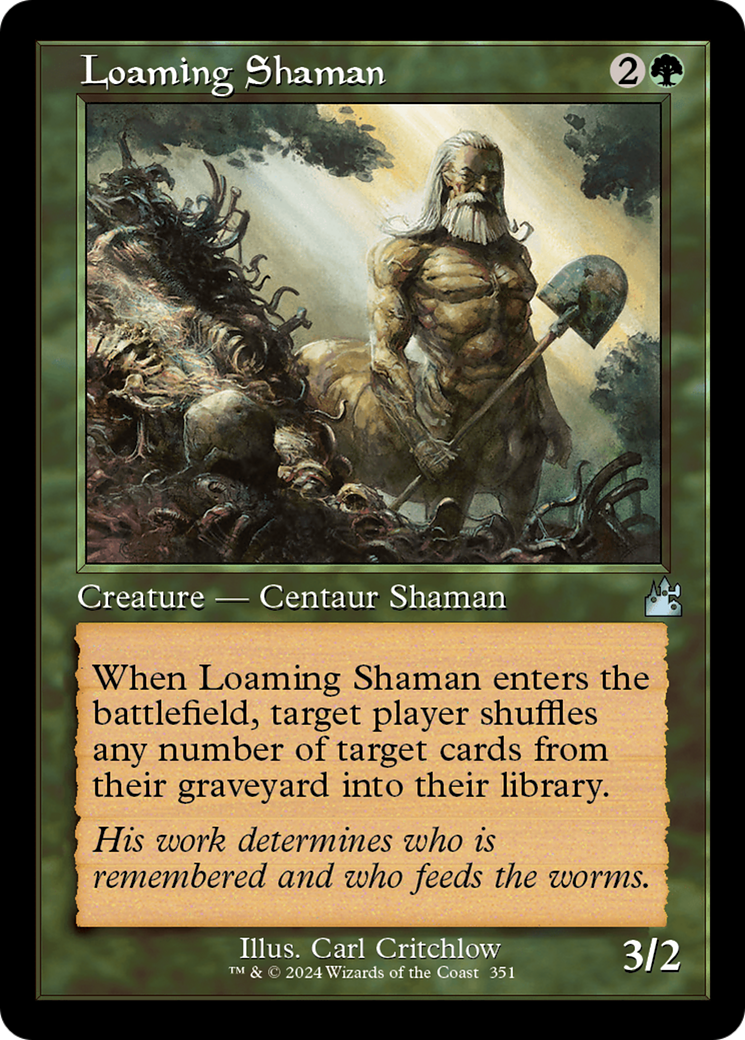 Loaming Shaman (Retro Frame) [Ravnica Remastered] | Exor Games Dartmouth