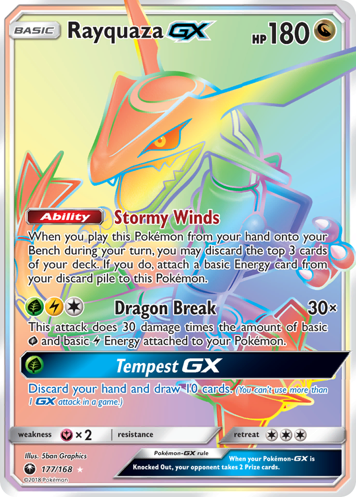 Rayquaza GX (177/168) [Sun & Moon: Celestial Storm] | Exor Games Dartmouth