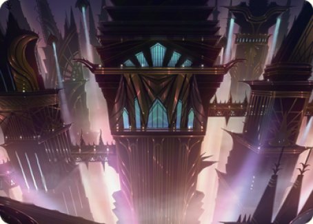 Skybridge Towers Art Card [Streets of New Capenna Art Series] | Exor Games Dartmouth