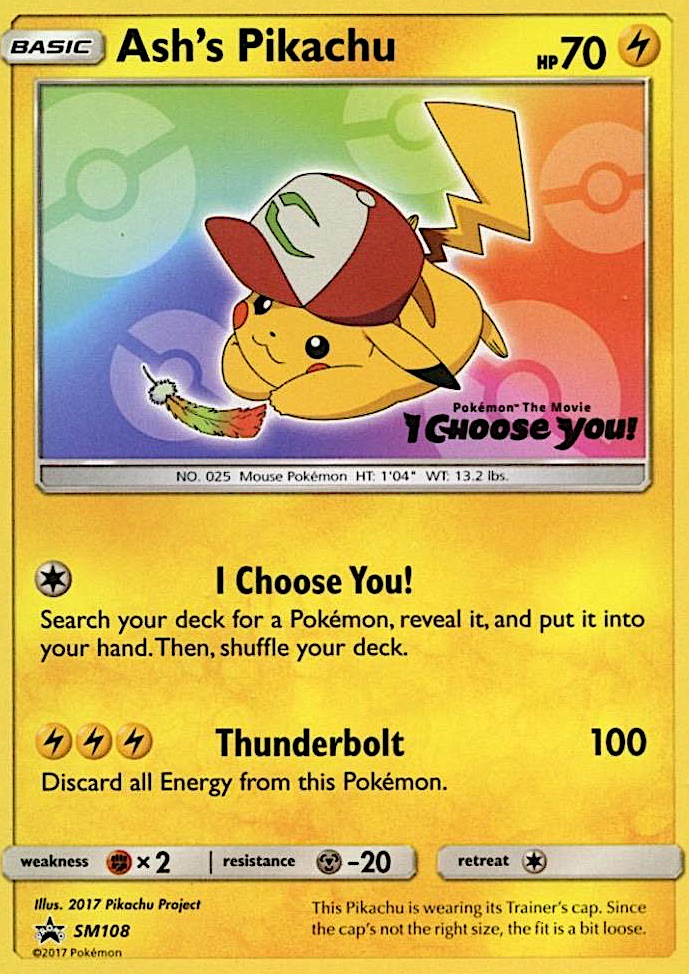Ash's Pikachu (SM108) [Sun & Moon: Black Star Promos] | Exor Games Dartmouth
