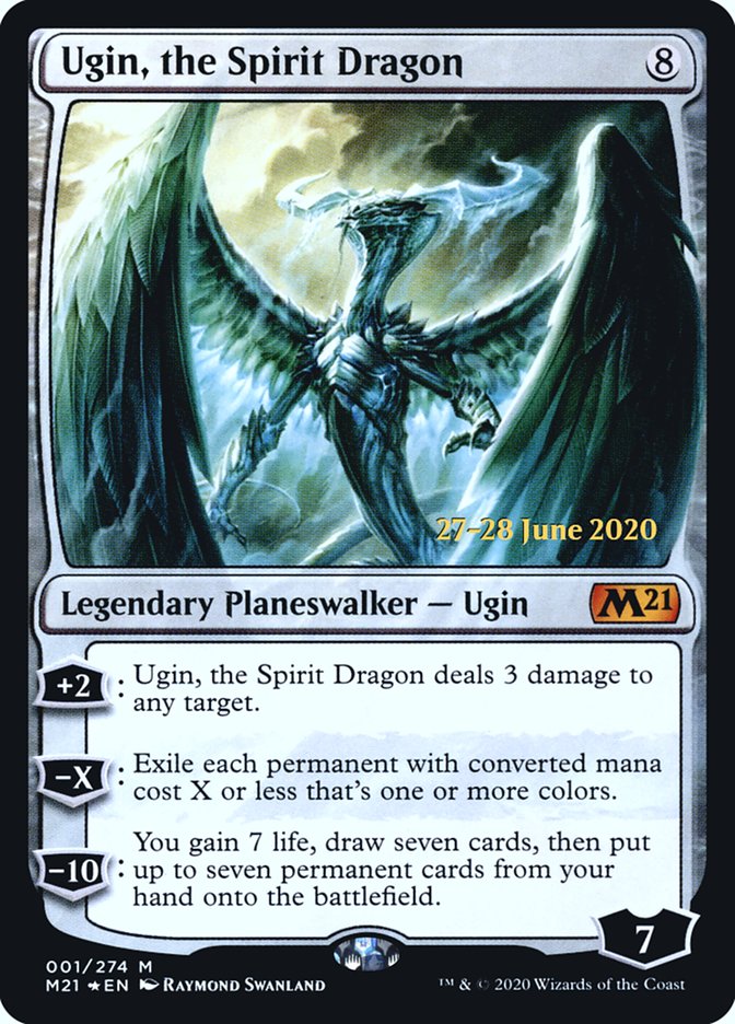 Ugin, the Spirit Dragon  [Core Set 2021 Prerelease Promos] | Exor Games Dartmouth