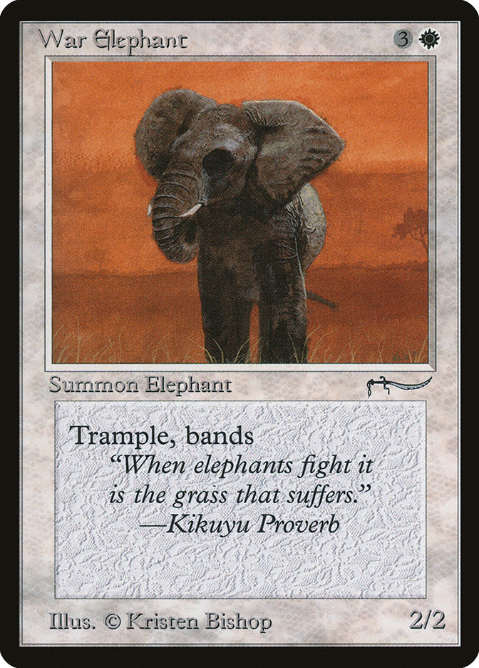 War Elephant (Dark Mana Cost) [Arabian Nights] | Exor Games Dartmouth