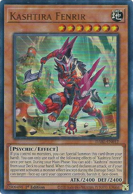 Kashtira Fenrir [DABL-EN012] Ultra Rare | Exor Games Dartmouth